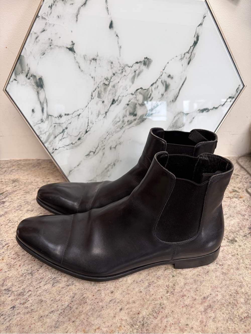 PRADA BLACK LEATHER BOOTS